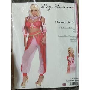 Leg Avenue Dreamy Genie Belly Dancer Sexy Adult Small Halloween Costume 86859